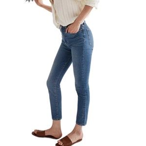 Madewell The Perfect Vintage Crop Jean in Sandford Wash Denim Jeans MD614 Sz 28